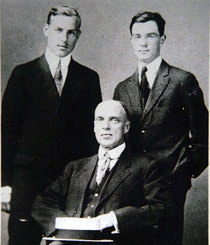 Amos Parker Wilder, Amos Niven Wilder, and Thornton Wilder