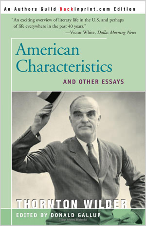 American Characteristics and Other Essays