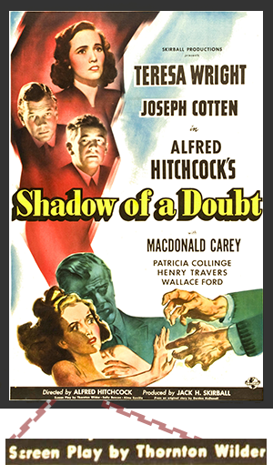 Shadow of a Doubt Poster Wilder Credit