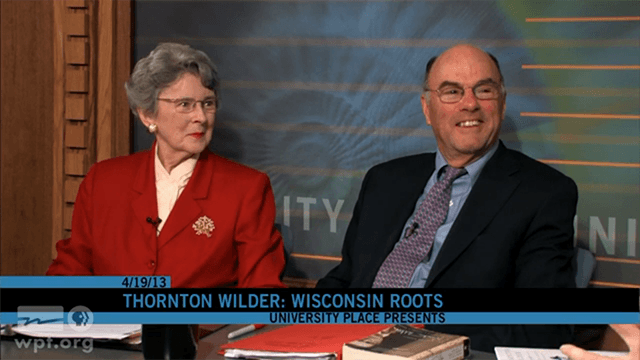 Penelope Niven and Tappan Wilder interviewed for Wisconsin Public Television's University Place Copyright Public Broadcasting Service