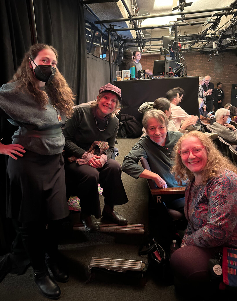 Thornton Wilder Society members and friends attend a performance of The Seat of Our Pants