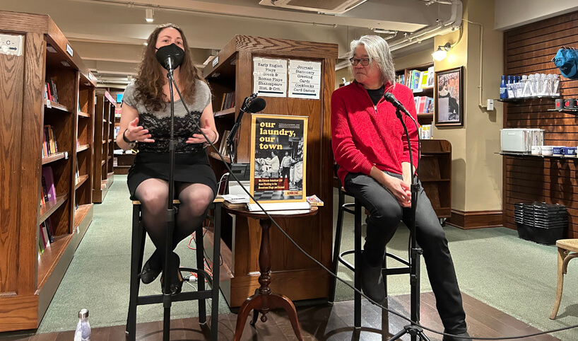 Shoshana Greenberg and Alvin Eng at the Drama Book Shop